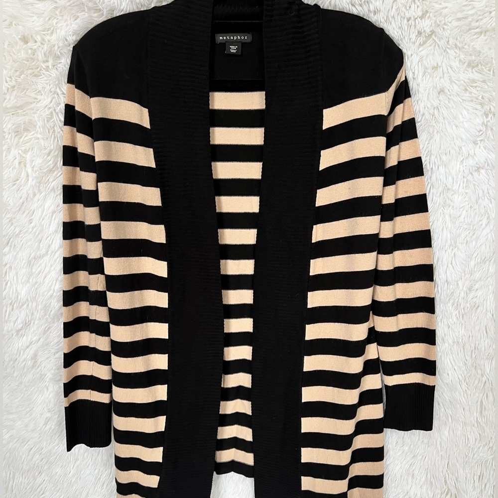 Metaphor Black and Tan cardigan
